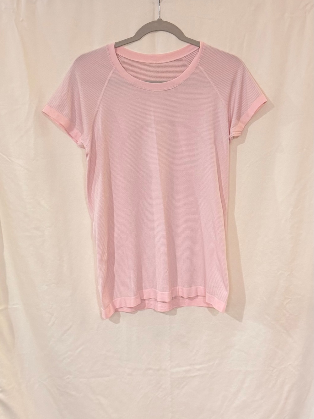 lululemon athletica Soft Pink Short Sleeve Crew Tee